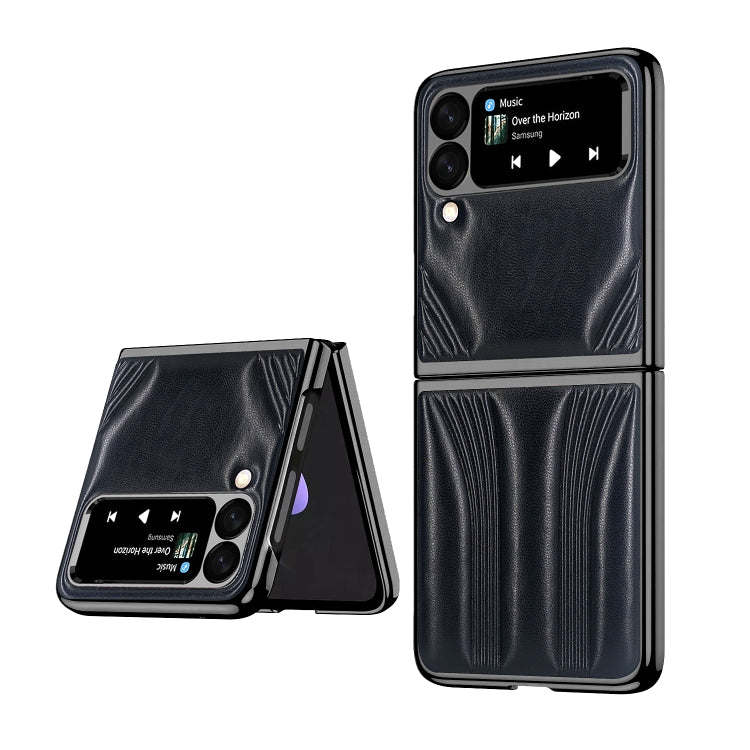 For Samsung Galaxy Z Flip3 5G GKK Car Design PC+ Leather Texture Phone Case