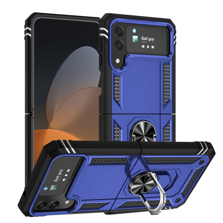 For Samsung Galaxy Z Flip4 Shockproof TPU + PC Protective Case with 360 Degree Rotating Holder