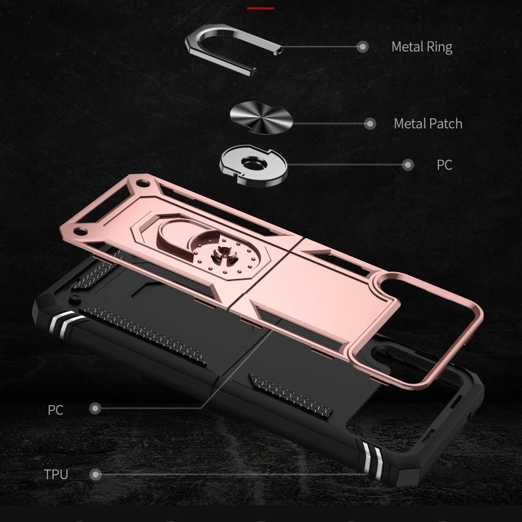 For Samsung Galaxy Z Flip4 Shockproof TPU + PC Protective Case with 360 Degree Rotating Holder