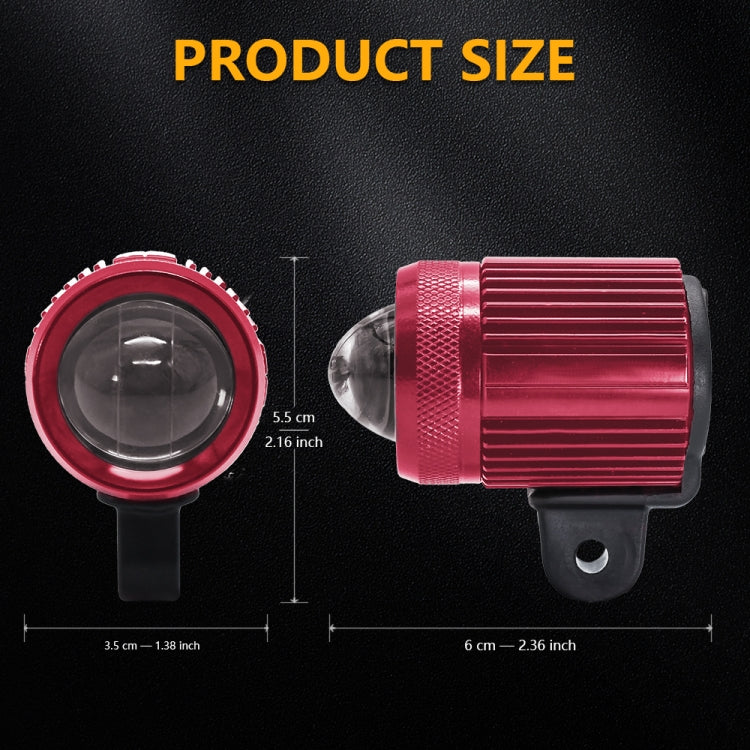 S7 Motorcycle Rearview Mirror LED Strobe Spotlight