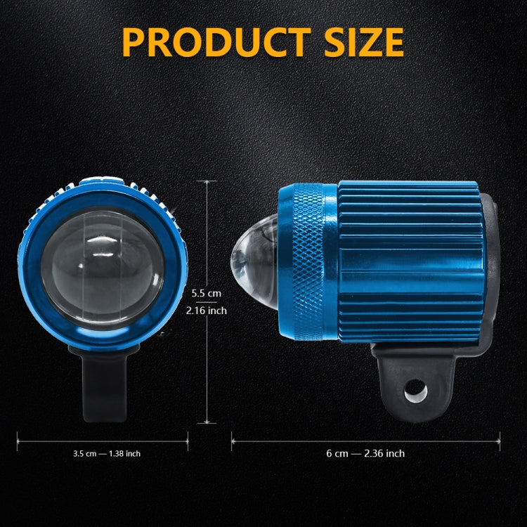 S7 Motorcycle Rearview Mirror LED Strobe Spotlight