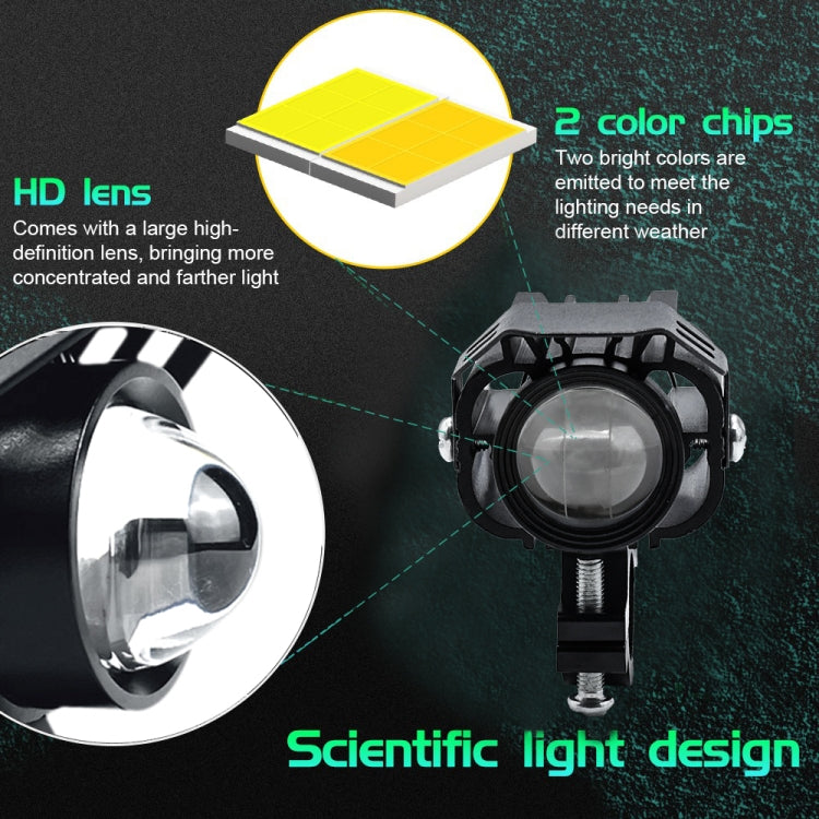 S8 Motorcycle Rearview Mirror LED Strobe Spotlight