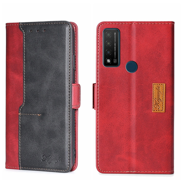 For TCL 20 R 5G/Bremen/20 AX 5G Contrast Color Side Buckle Leather Phone Case