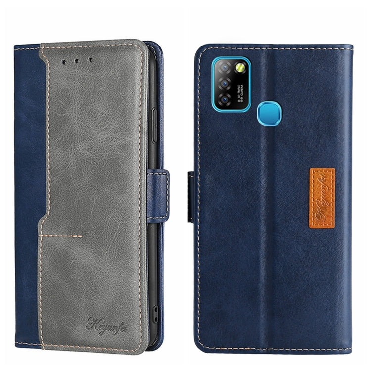 For Infinix Hot 10 Lite/Smart 5 X657 Contrast Color Side Buckle Leather Phone Case