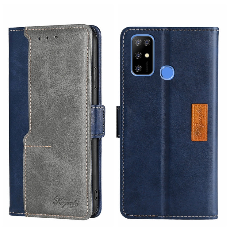 For Doogee X96 Pro Contrast Color Side Buckle Leather Phone Case
