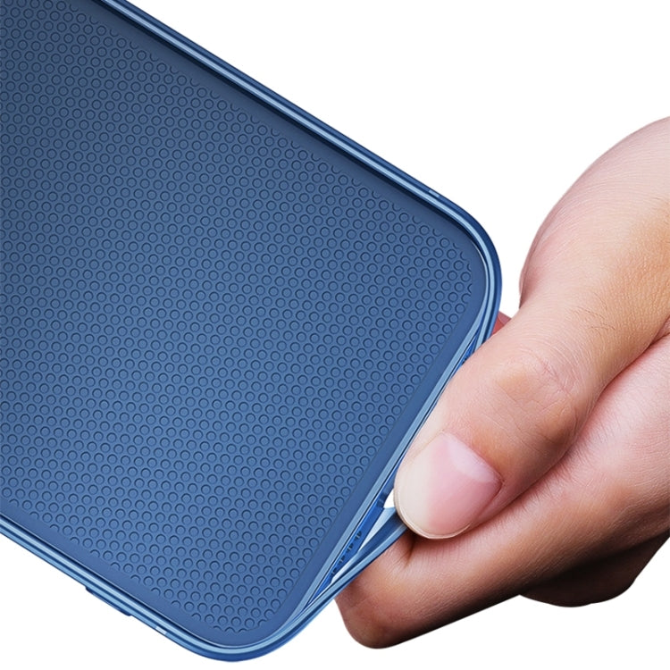 For iPhone 14 Plus Brushed Texture Shockproof Phone Case