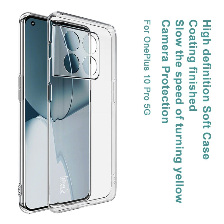 For OnePlus 10 Pro 5G IMAK UX-10 Series Transparent Shockproof TPU Phone Case(Transparent)