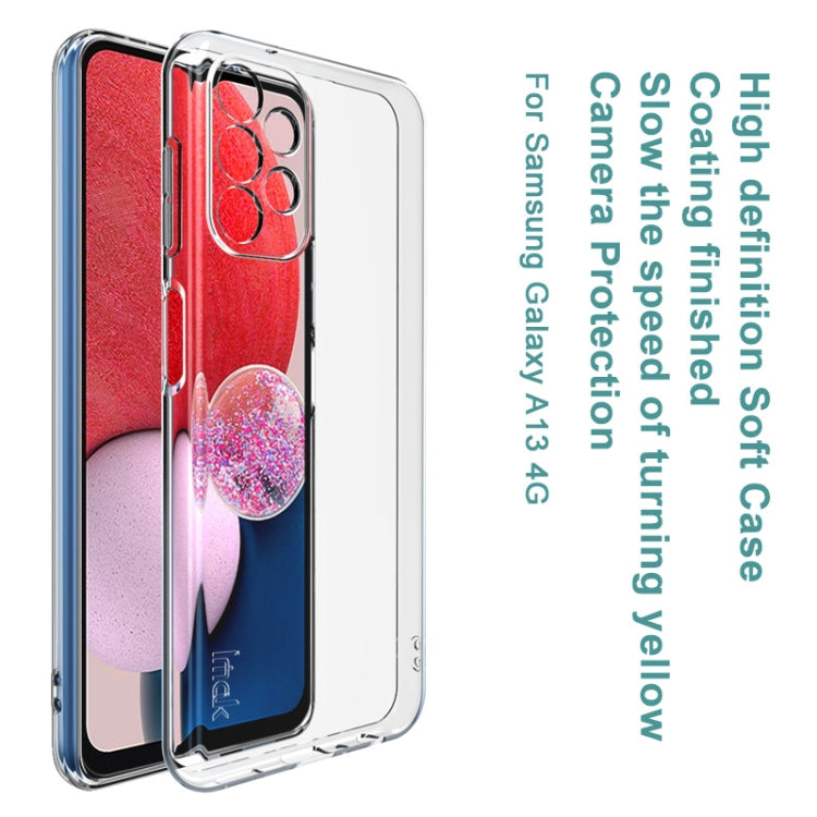 For Samsung Galaxy A13 4G IMAK UX-10 Series Transparent Shockproof TPU Phone Case(Transparent)