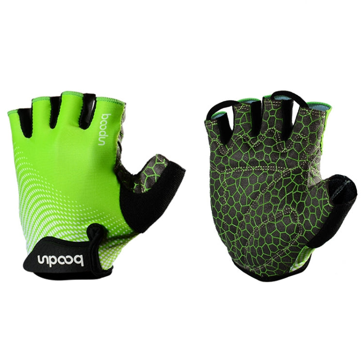 BOODUN 1096 Non-slip Wear-resistant Breathable Fitness Sports Silicone Gloves, Size:M