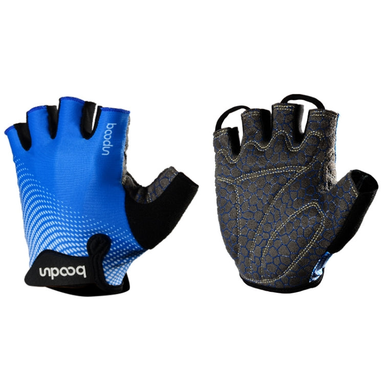 BOODUN 1096 Non-slip Wear-resistant Breathable Fitness Sports Silicone Gloves, Size:M