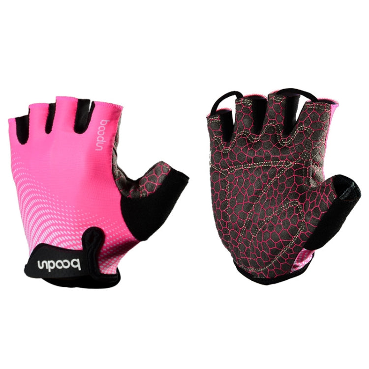BOODUN 1096 Non-slip Wear-resistant Breathable Fitness Sports Silicone Gloves, Size:M
