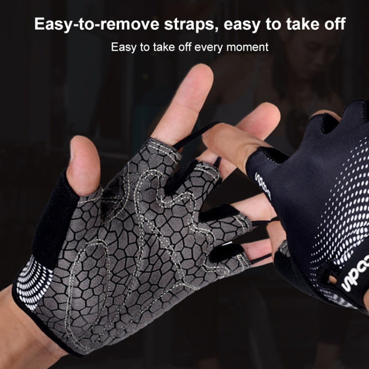 BOODUN 1096 Non-slip Wear-resistant Breathable Fitness Sports Silicone Gloves, Size:M