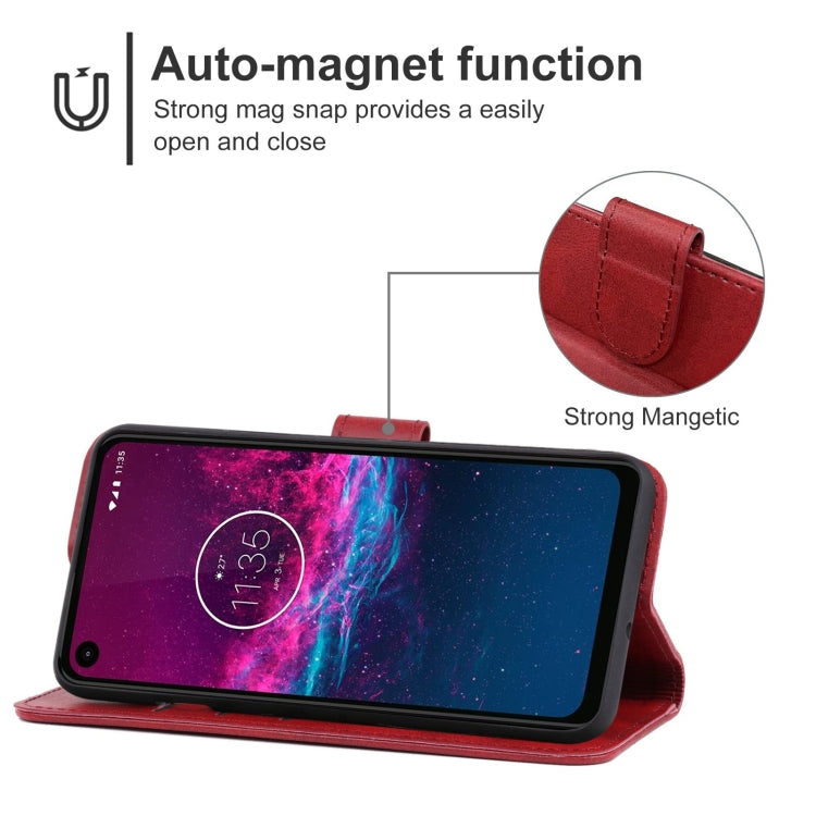 For Motorola One Action Leather Phone Case