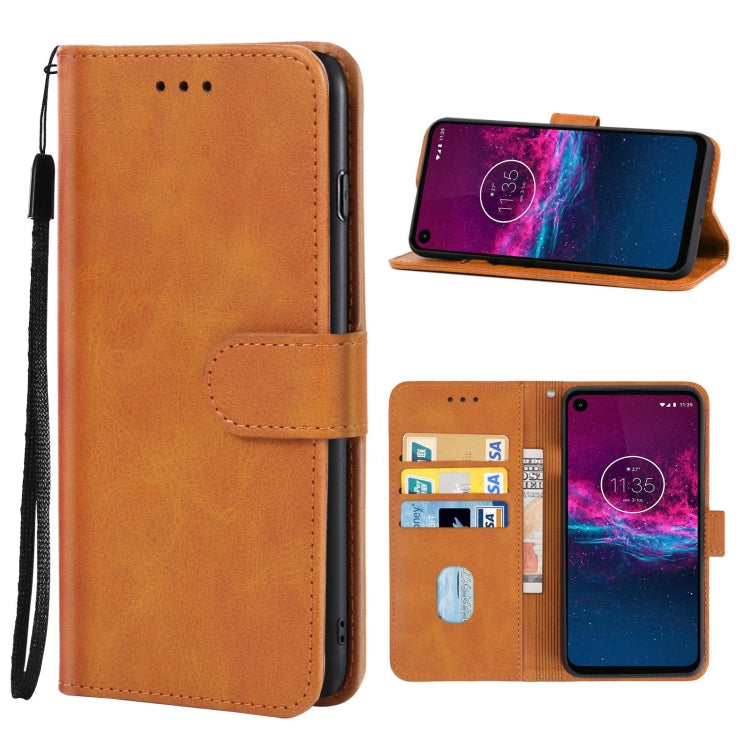 For Motorola One Action Leather Phone Case