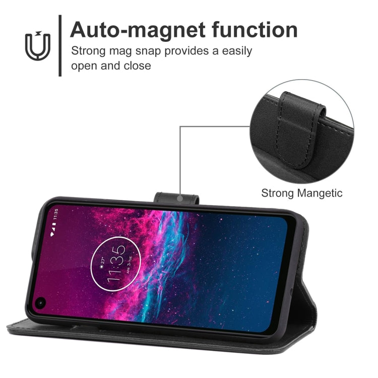 For Motorola One Action Leather Phone Case