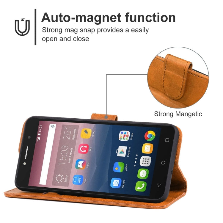 For Alcatel Pixi 4 4.0 Leather Phone Case