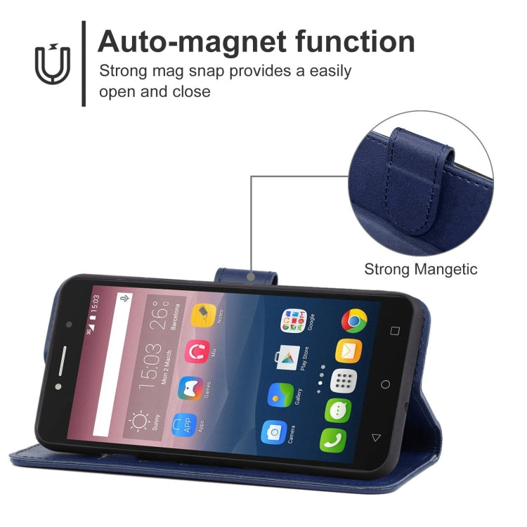 For Alcatel Pixi 4 4.0 Leather Phone Case