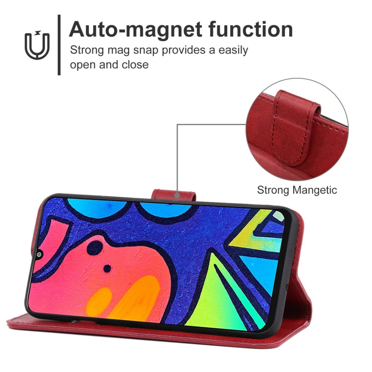 For Samsung Galaxy F41 Leather Phone Case