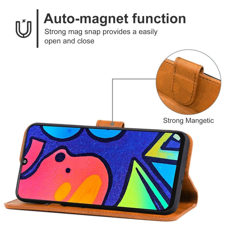 For Samsung Galaxy F41 Leather Phone Case