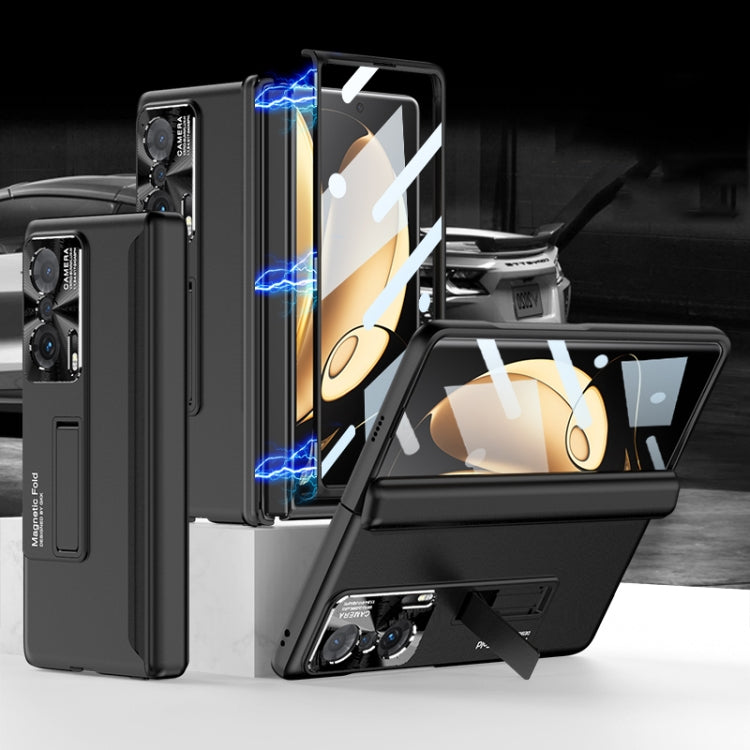 For Honor Magic V GKK Magnetic Hinge Flip Phone Case with Holder