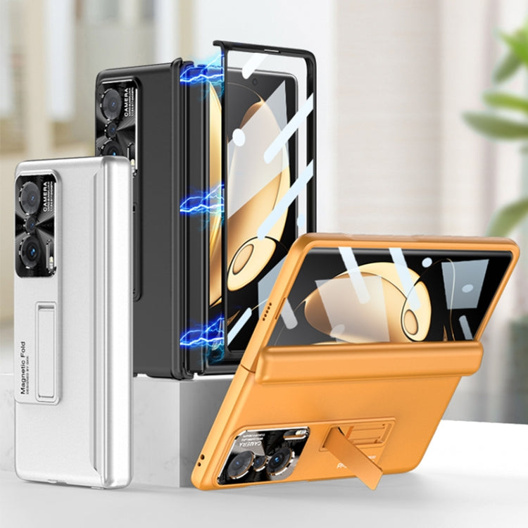For Honor Magic V GKK Magnetic Hinge Flip Phone Case with Holder