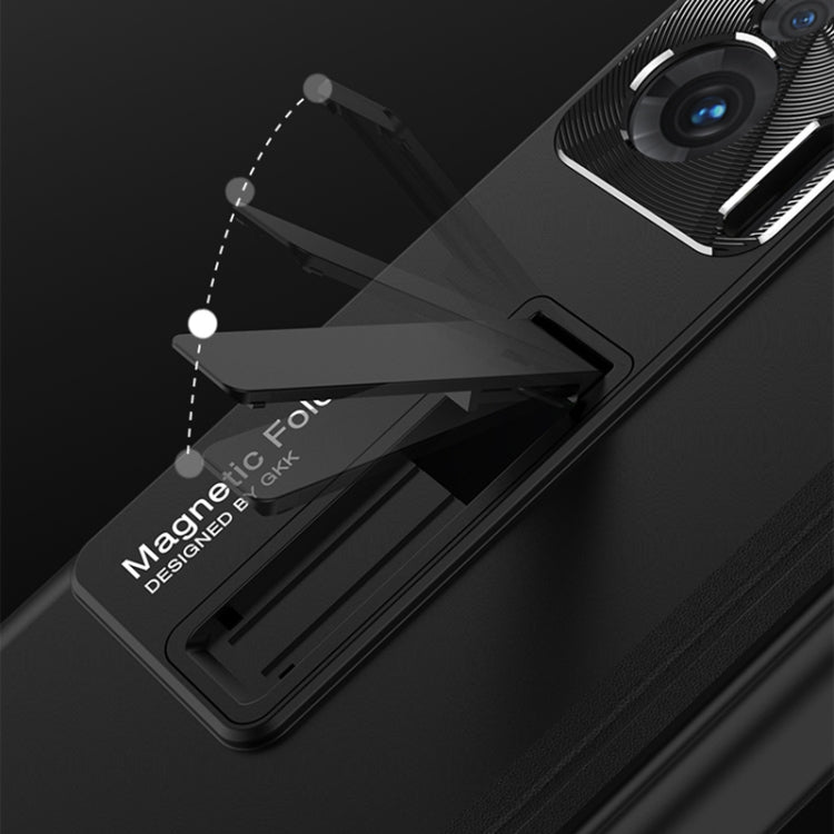 For Honor Magic V GKK Magnetic Hinge Flip Phone Case with Holder