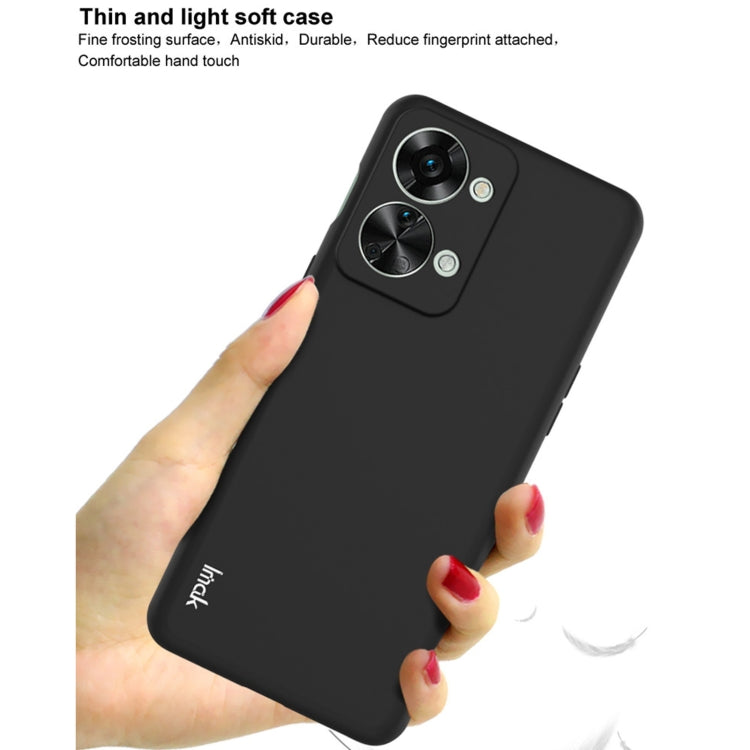 For OnePlus Nord 2T 5G IMAK UC-3 Series Shockproof Frosted TPU Phone Case(Black)