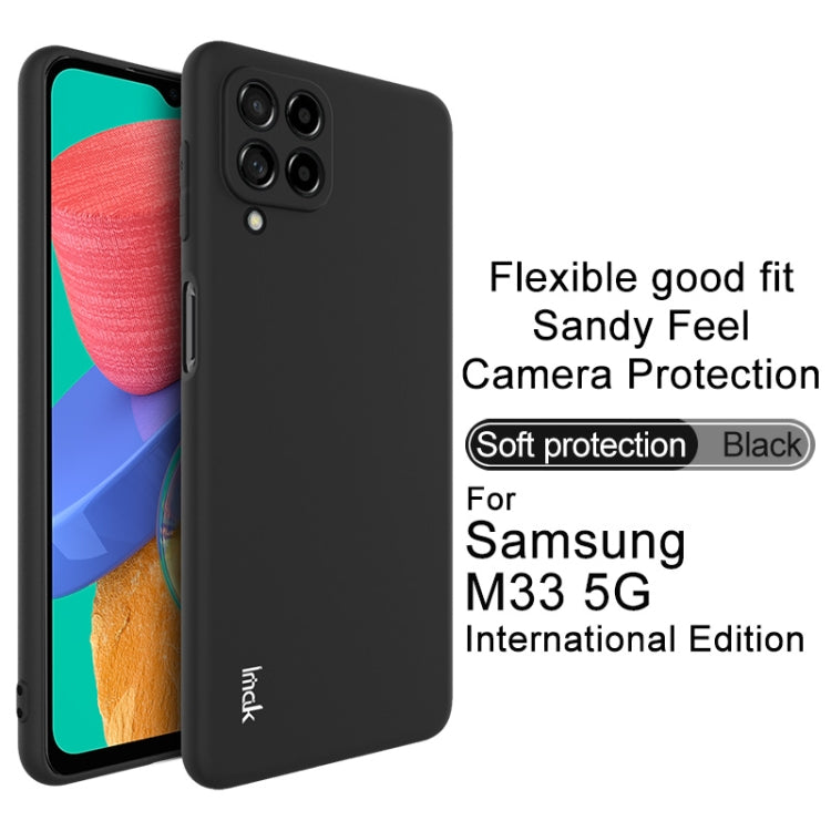 For Samsung Galaxy M33 5G International Edition IMAK UC-3 Series Shockproof Frosted TPU Phone Case(Black)