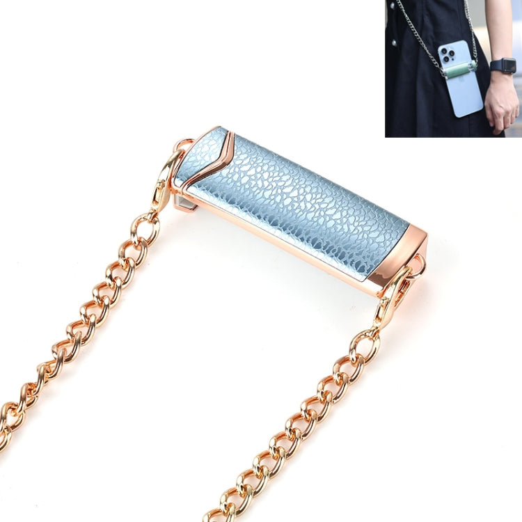 1.2M Alloy PU Mobile Phone Back Clip Chain for Phone Width 66mm-89mm