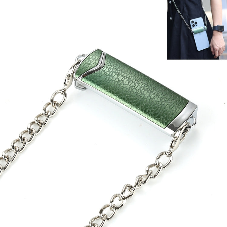 1.2M Alloy PU Mobile Phone Back Clip Chain for Phone Width 66mm-89mm