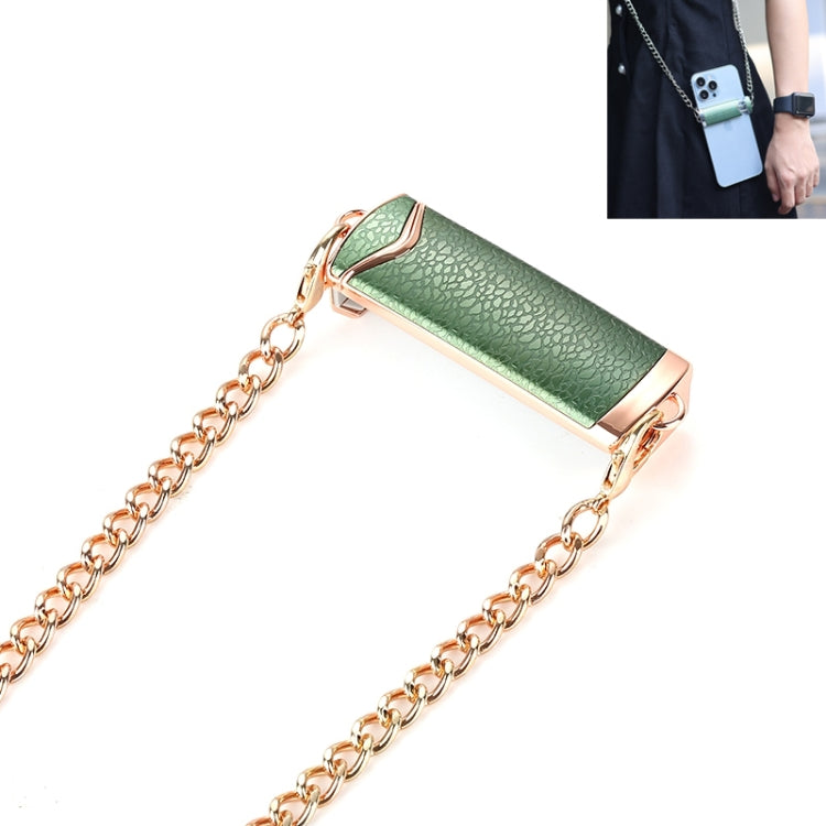 1.3M Alloy PU Mobile Phone Back Clip Chain for Phone Width 66mm-89mm