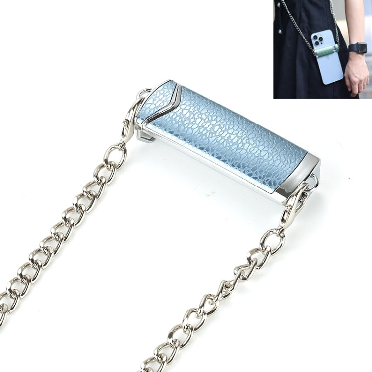 1.3M Alloy PU Mobile Phone Back Clip Chain for Phone Width 66mm-89mm