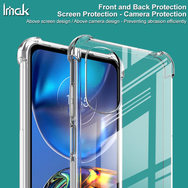 For Motorolo Moto E32 4G IMAK All-inclusive Shockproof Airbag TPU Case with Screen Protector
