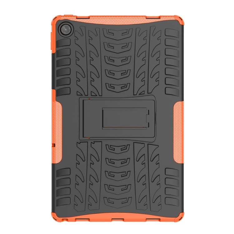 For Lenovo Tab M10 Plus 10.6 3rd Gen 2022 Tire Texture TPU+PC Shockproof Case with Holder