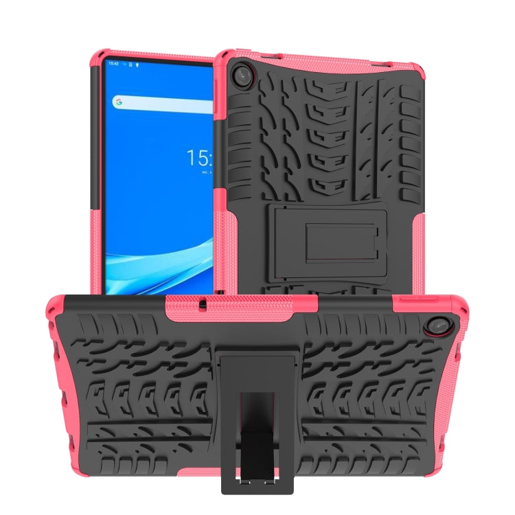 For Lenovo Tab M10 Plus 10.6 3rd Gen 2022 Tire Texture TPU+PC Shockproof Case with Holder