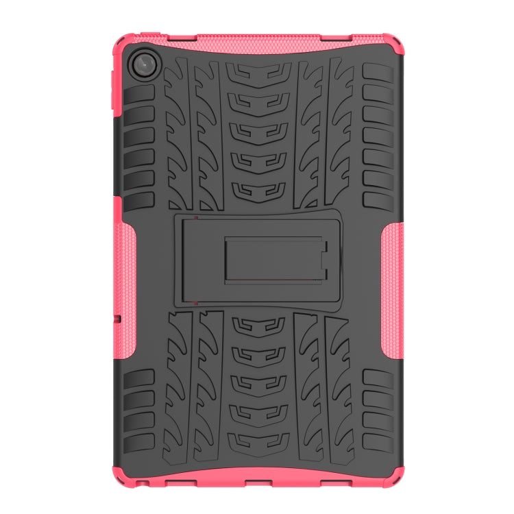 For Lenovo Tab M10 Plus 10.6 3rd Gen 2022 Tire Texture TPU+PC Shockproof Case with Holder