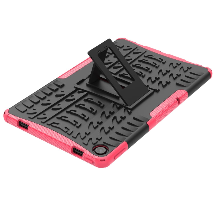 For Lenovo Tab M10 Plus 10.6 3rd Gen 2022 Tire Texture TPU+PC Shockproof Case with Holder