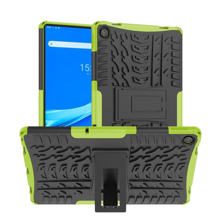 For Lenovo Tab M10 Plus 10.6 3rd Gen 2022 Tire Texture TPU+PC Shockproof Case with Holder