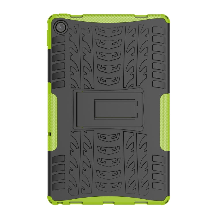For Lenovo Tab M10 Plus 10.6 3rd Gen 2022 Tire Texture TPU+PC Shockproof Case with Holder