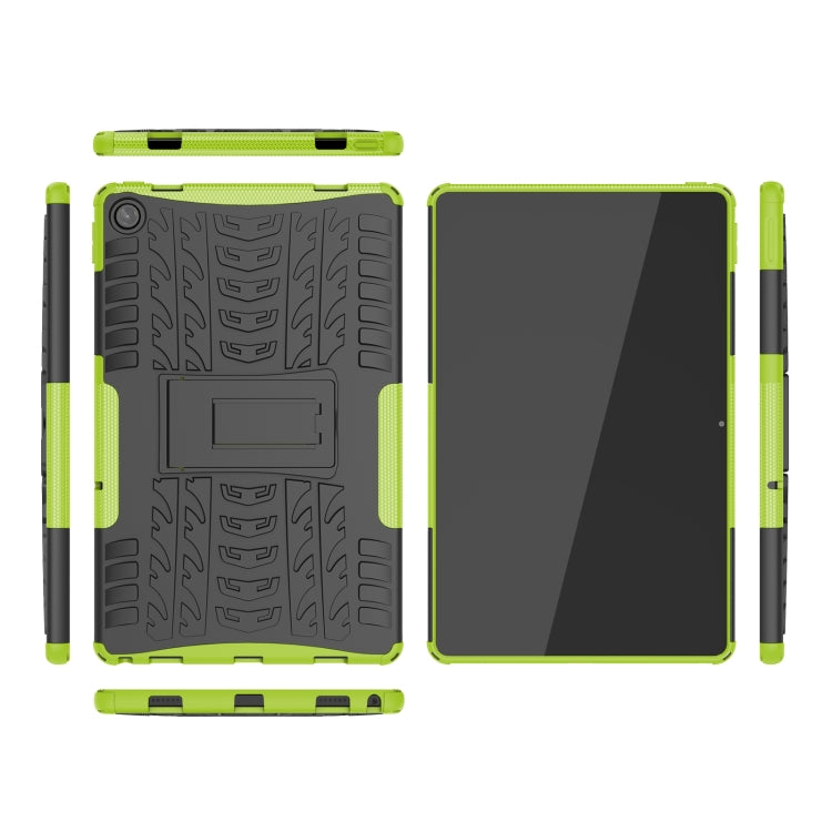 For Lenovo Tab M10 Plus 10.6 3rd Gen 2022 Tire Texture TPU+PC Shockproof Case with Holder