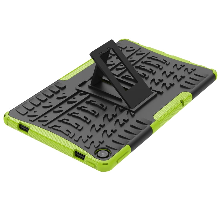 For Lenovo Tab M10 Plus 10.6 3rd Gen 2022 Tire Texture TPU+PC Shockproof Case with Holder