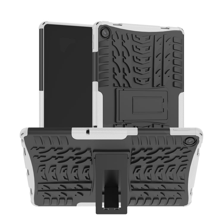For Lenovo Tab M10 Plus 10.6 3rd Gen 2022 Tire Texture TPU+PC Shockproof Case with Holder