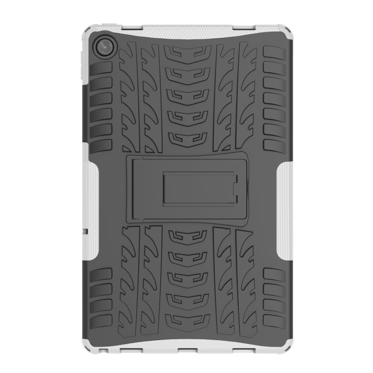 For Lenovo Tab M10 Plus 10.6 3rd Gen 2022 Tire Texture TPU+PC Shockproof Case with Holder