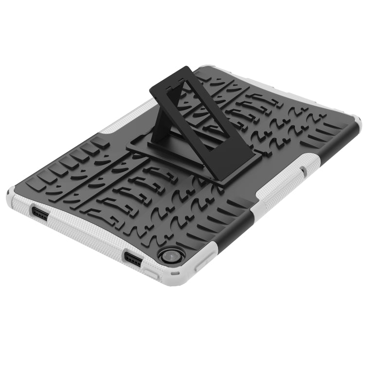 For Lenovo Tab M10 Plus 10.6 3rd Gen 2022 Tire Texture TPU+PC Shockproof Case with Holder