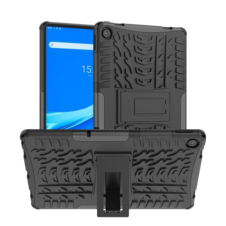 For Lenovo Tab M10 Plus 10.6 3rd Gen 2022 Tire Texture TPU+PC Shockproof Case with Holder