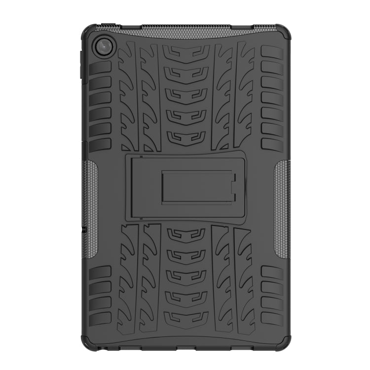 For Lenovo Tab M10 Plus 10.6 3rd Gen 2022 Tire Texture TPU+PC Shockproof Case with Holder