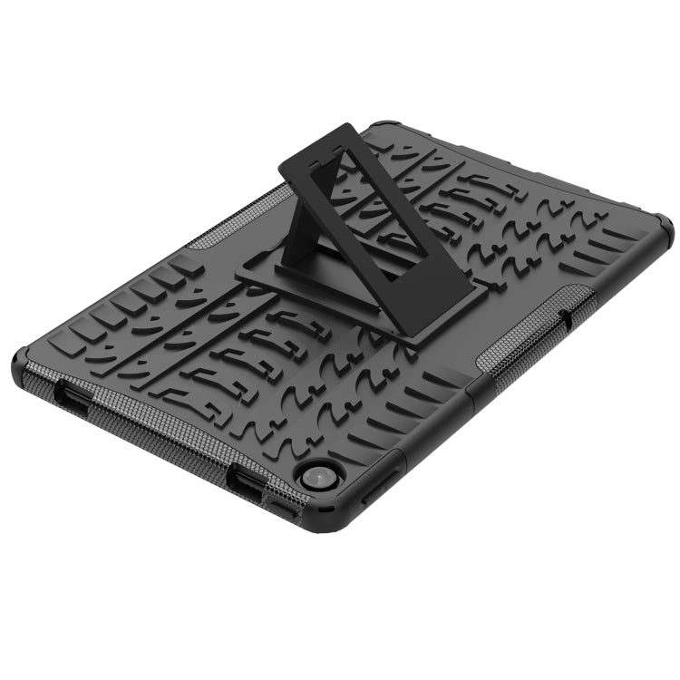 For Lenovo Tab M10 Plus 10.6 3rd Gen 2022 Tire Texture TPU+PC Shockproof Case with Holder