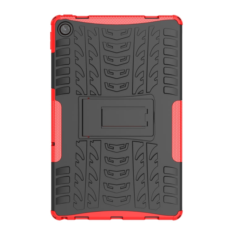 For Lenovo Tab M10 Plus 10.6 3rd Gen 2022 Tire Texture TPU+PC Shockproof Case with Holder