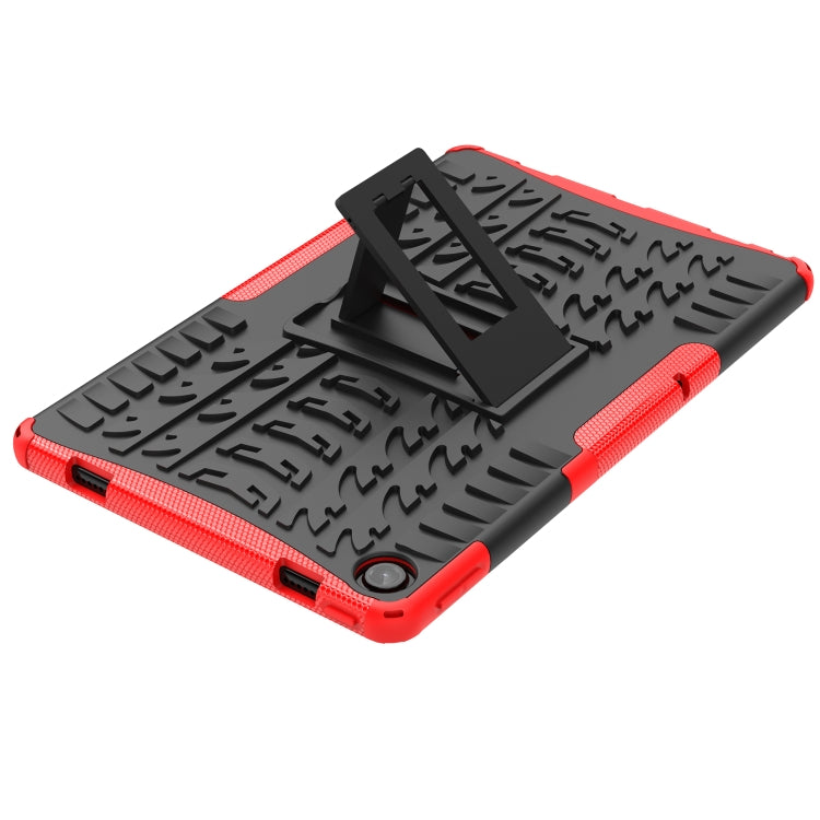 For Lenovo Tab M10 Plus 10.6 3rd Gen 2022 Tire Texture TPU+PC Shockproof Case with Holder