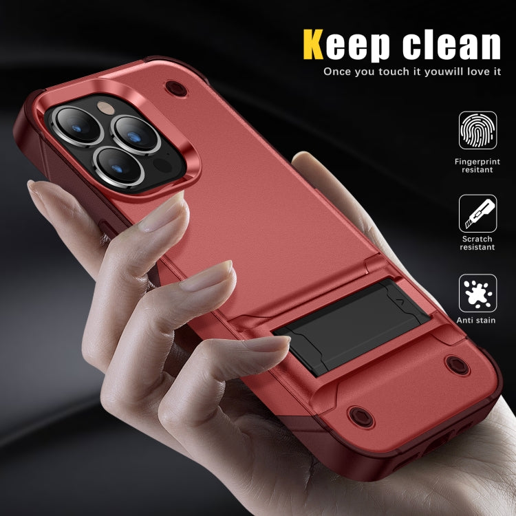 For iPhone 14 PC + TPU Shockproof Phone Case with Holder